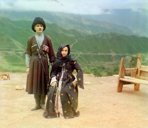 Portrait of a Dagestani Couple-1910 پرتره ای از یک زوج داغستانی-1910