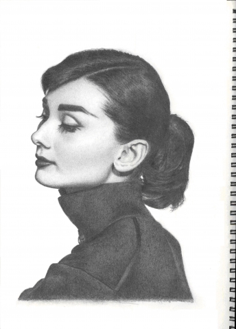 Sketch of Audrey by Charlotte Koch - 2007