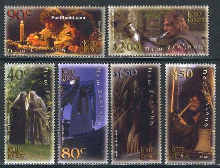 2001 Lord of the rings 6v