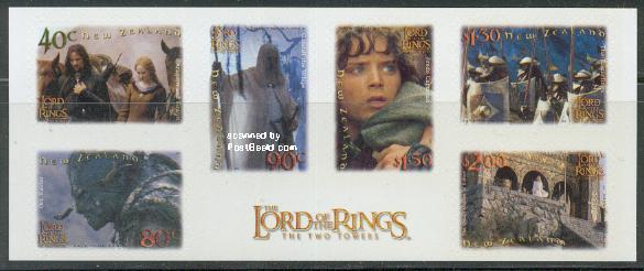 2002 Lord of the rings 6v s/a
