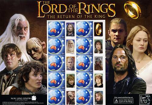 Australia 2004 Lord of The Rings Minature sheet