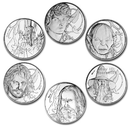 Lord of The Rings Silver Coins