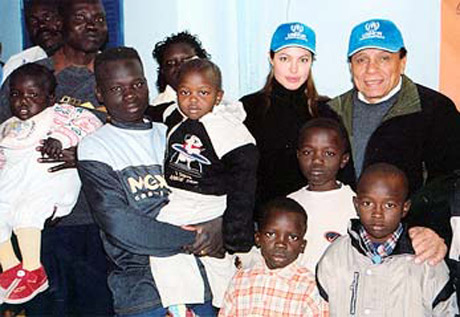 Adel Imam and Angelina Jolie
