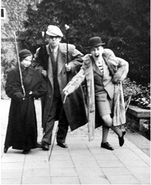 Audrey and her brothers Anthony and Ian playing in 1938