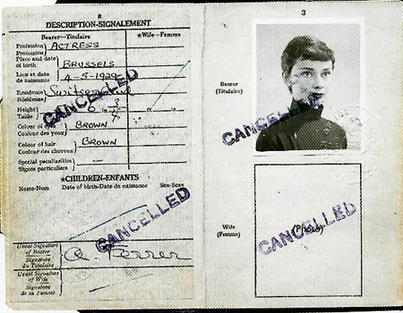 Audrey’s 1955-65 British passport