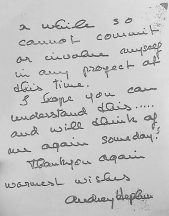 Audrey s letter to Stanley Kubrick - 2